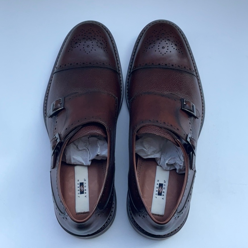 Men's Joseph Abboud in BROWN with cool design Size 9